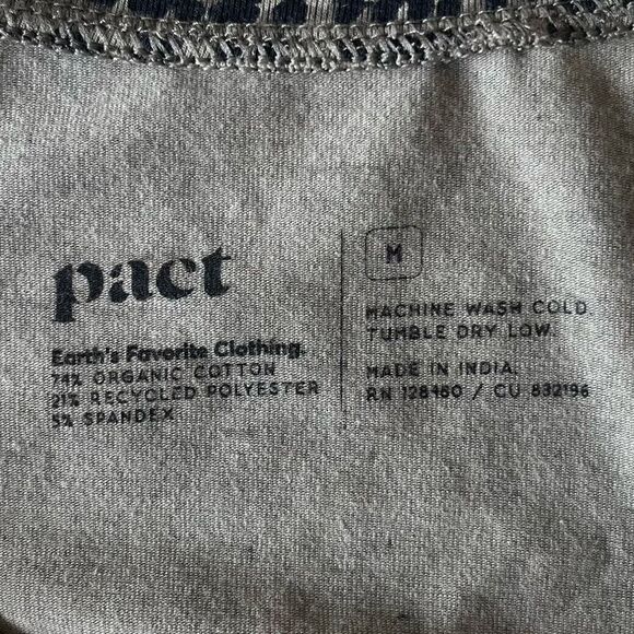 Pact Revive Organic Cotton Swing Dress Size Medium Olive Green Cedar Sustainable - Picture 7 of 8